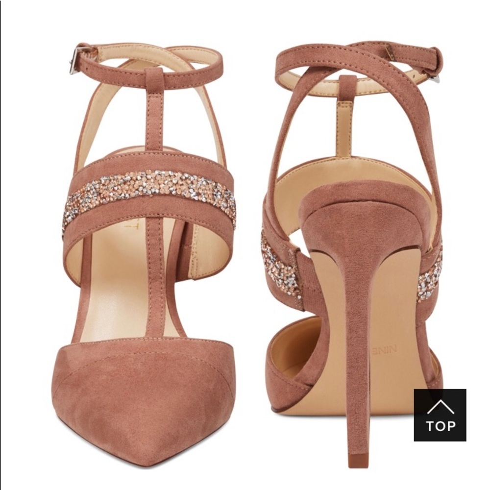 Nine West mauve heels 😍